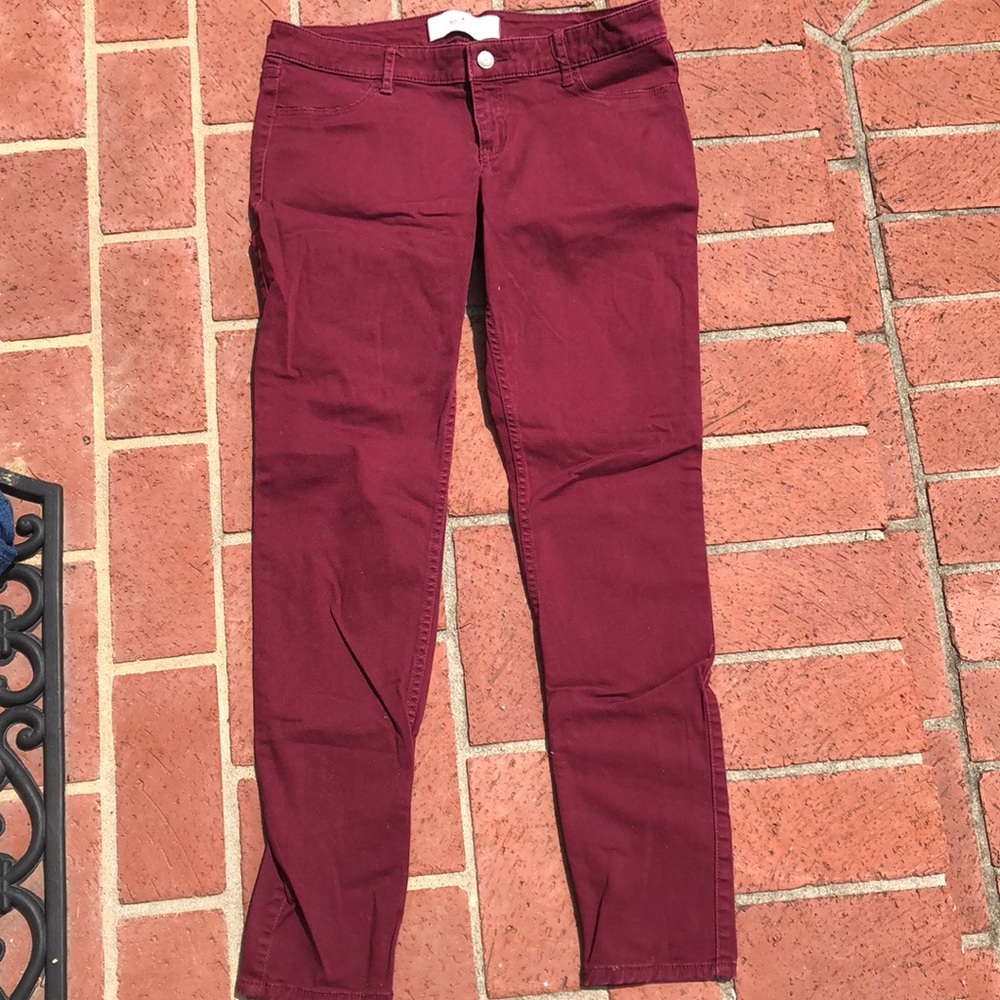 Hollister crimson skinny jeans
